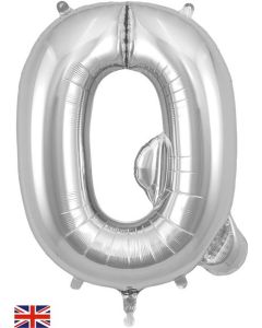 34" Letter Q Silver