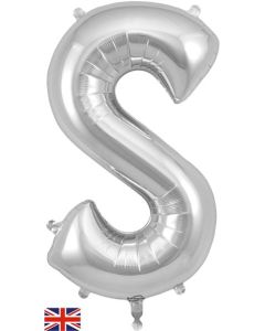 34" Letter S Silver
