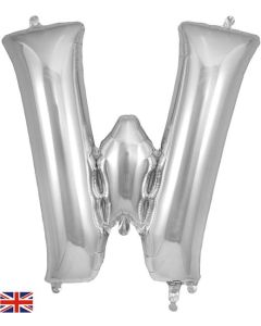 34" Letter W Silver