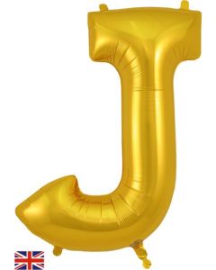 34" Letter J Gold