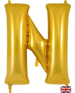 34" Letter N Gold