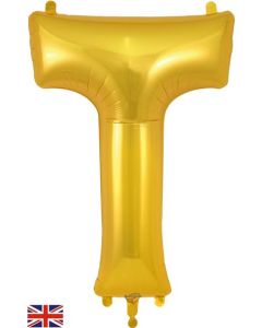 34" Letter T Gold