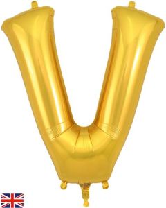 34" Letter V Gold