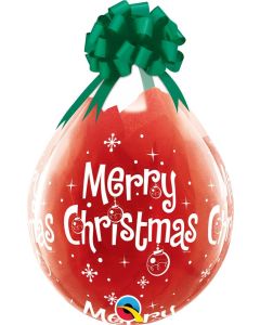 18" Latex Stuffing Balloon Merry Christmas Qualatex