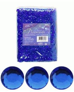 Sapphire Blue Diamante Hearts Decoration 6mm Oaktree