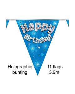  BUNTING  BDAY BLUE 11 FLAGS 3.9M - 630987/1