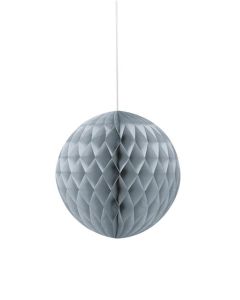 Silver 8" Honeycomb Ball Unique
