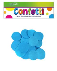 25mm Turquoise Flame Retardant Tissue Confetti 14g Oaktree