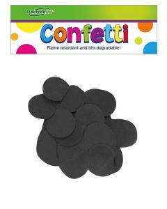25mm Black Flame Retardant Tissue Confetti 100g Oaktree