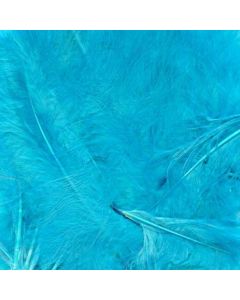 Turquoise Mixed Sized Feathers 8g Eleganza