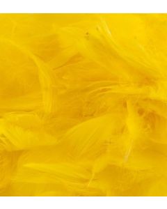 Yellow Mixed Sized Feathers 50g Eleganza