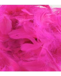 Fuchsia Mixed Sized Feathers 50g Eleganza