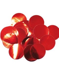 25mm Red Metallic Confetti 50g Oaktree