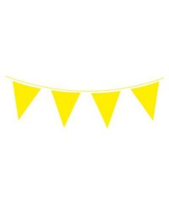  WATERPROOF BUNTING 20 FLAGS,10M YELLOW - 649620/1