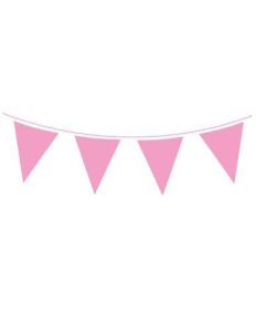 Light Pink 10m 18 Flag Waterproof Giant Bunting Oaktree