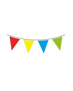 Multi Coloured 10m 20 Flag Waterproof Bunting Oaktree