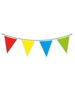 Multi Coloured 10m 18 Flag Waterproof Giant Bunting Oaktree