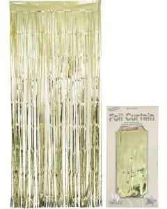 Foil Door Curtain Metallic Gold OakTree