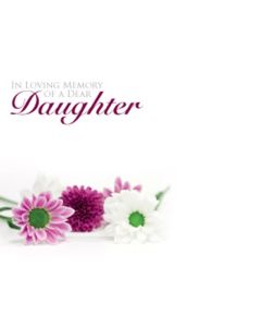 Large Cards ILM Of A Dear Daughter