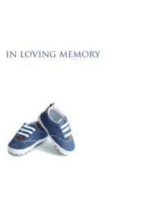Large Cards In Loving Memory Blue Traniers