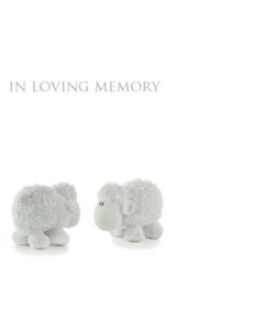 Large Cards In Loving Memory White Sheep