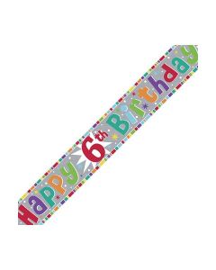 Single Banner Age 6 Multi Coloured 2.6m Fun House