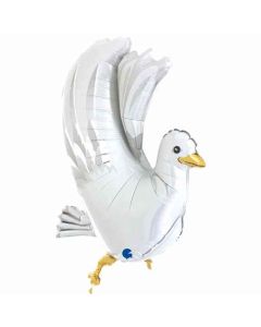37" Dove 3D Foil Balloon Grabo