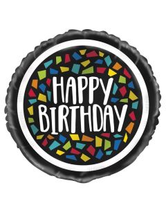 18' Colourful birthday foil Unique