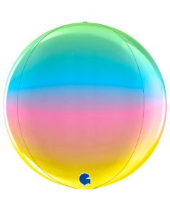 15" Rainbow 4D Globe Foil Grabo