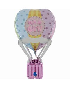 3' Foil Balloon Hot Air Patchwork Baby Girl