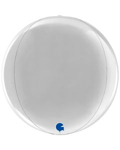 11" Silver 4D Globe Foil Grabo