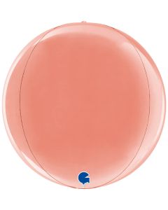 11" Rose Gold 4D Globe Foil Grabo