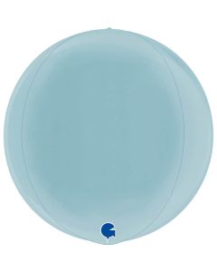 15" Pastel Blue 4D Globe Foil Grabo