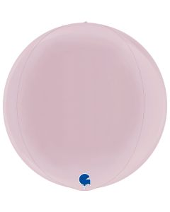 15" Pastel Pink 4D Globe Foil Grabo