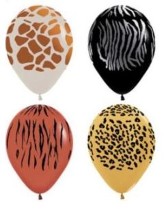 5" Animal Prints Pk50 Sempertex