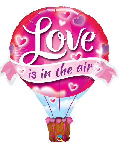 42" Foil Shape Love Is In The Air Balloon Qualatex