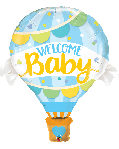 42" Blue Baby Boy SuperShape Foil Qualatex