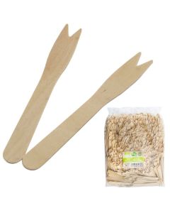 Cutlery Chip Fork Wooden Bio Degradable 1000pc PPS