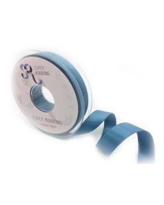 15mm Satin Ribbon On 20m Reel Antique Blue