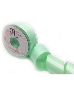 38mm Satin Ribbon On 20m Reel Pastel Green