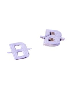 4cm Silver Aluminium Letter B