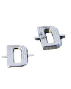 4cm Silver Aluminium Letter D