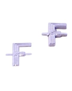 4cm Silver Aluminium Letter F