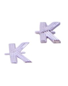 4cm Silver Aluminium Letter K