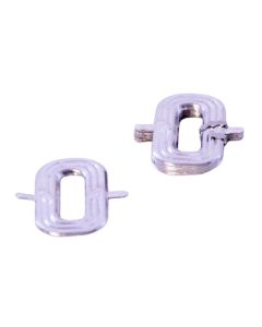 4cm Silver Aluminium Letter O