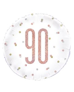 18" PKG GLITZ ROSE GOLD 90 FOIL BALLOON - 84909/1