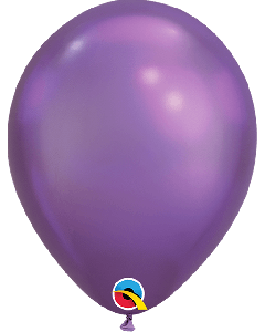 7" Chrome Purple Latex 100pk Qualatex