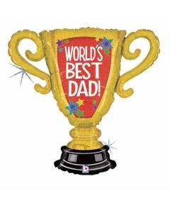 33" World'S Best Dad Trophy Grabo