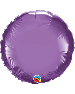 18" Chrome Purple Round Foil Balloon Unpackaged Qualatex