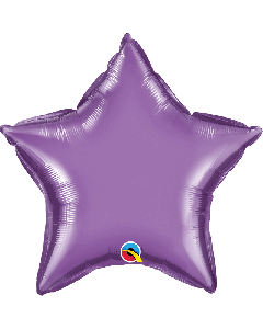 20" Chrome Purple Star Foil Balloon Qualatex